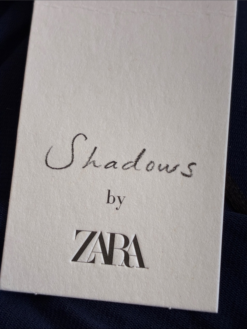 NWT. Shadows by Zara Limited Edition Navy Blue Cape Long Dress. Size XS. - Picture 6 of 9
